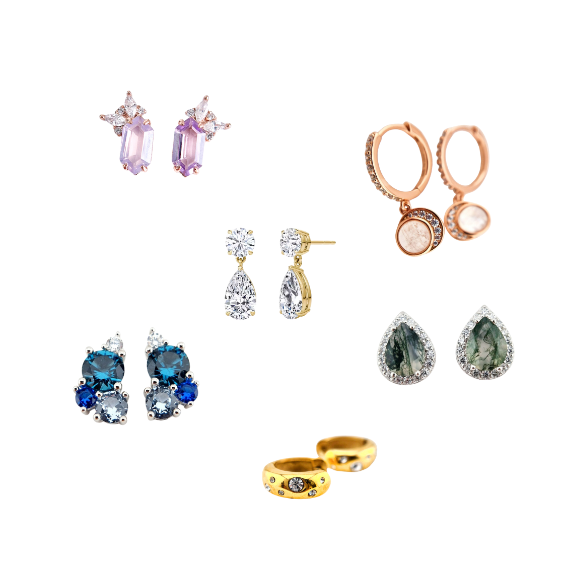Edelstein Ohrringe, Gemstone Earrings