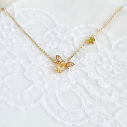 Bienen Halskette, Bee necklace, silver necklace gold-plated, silber Kette vergoldet, Schmuck, Halskette, Damenkette, Kette, jewelry, jewellery, necklace, pendant necklace, collana, collier, goldene halskette, tier kette, insekt schmuck, Bienen Schmuck, bee jewelry, damen Halskette, schmuck für sie, gift for her, birthday gift, jewelry present