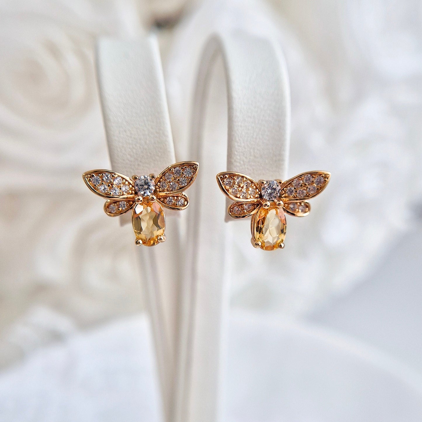Bienen Ohrstecker, Bee stud earrings, silver earrings gold-plated, silber ohrringe vergoldet, Schmuck, Ohrringe, ohrstecker, jewelry, jewellery, earrings, studs, orecchini, boucles doreilles, boucles, puces, goldene ohrringe, tier ohrstecker, insekt schmuck, Bienen Schmuck, bee jewelry, damenohrringe, schmuck für sie, gift for her, birthday gift, jewelry present