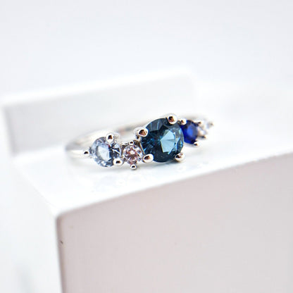 Ring blaue Edelsteine, Blue gemstone Ring, Topas Ring, London Blautopas Ring, Topas Ring, Aquamarin Ring, Blausaphir Ring, Saphir Ring, Silber Ring, Ring, Blauer Ring, eleganter Ring, elegant Ring, gemstone ring, silver ring, London blue topaz ring, blue topaz ring, topaz ring, Blue ring, elegant ring, ring jewelry