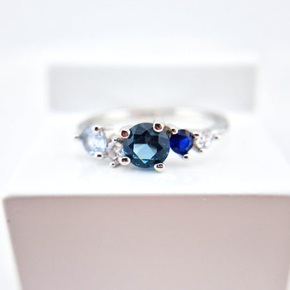 Ring blaue Edelsteine, Blue gemstone Ring, Topas Ring, London Blautopas Ring, Topas Ring, Aquamarin Ring, Blausaphir Ring, Saphir Ring, Silber Ring, Ring, Blauer Ring, eleganter Ring, elegant Ring, gemstone ring, silver ring, London blue topaz ring, blue topaz ring, topaz ring, Blue ring, elegant ring, ring jewelry