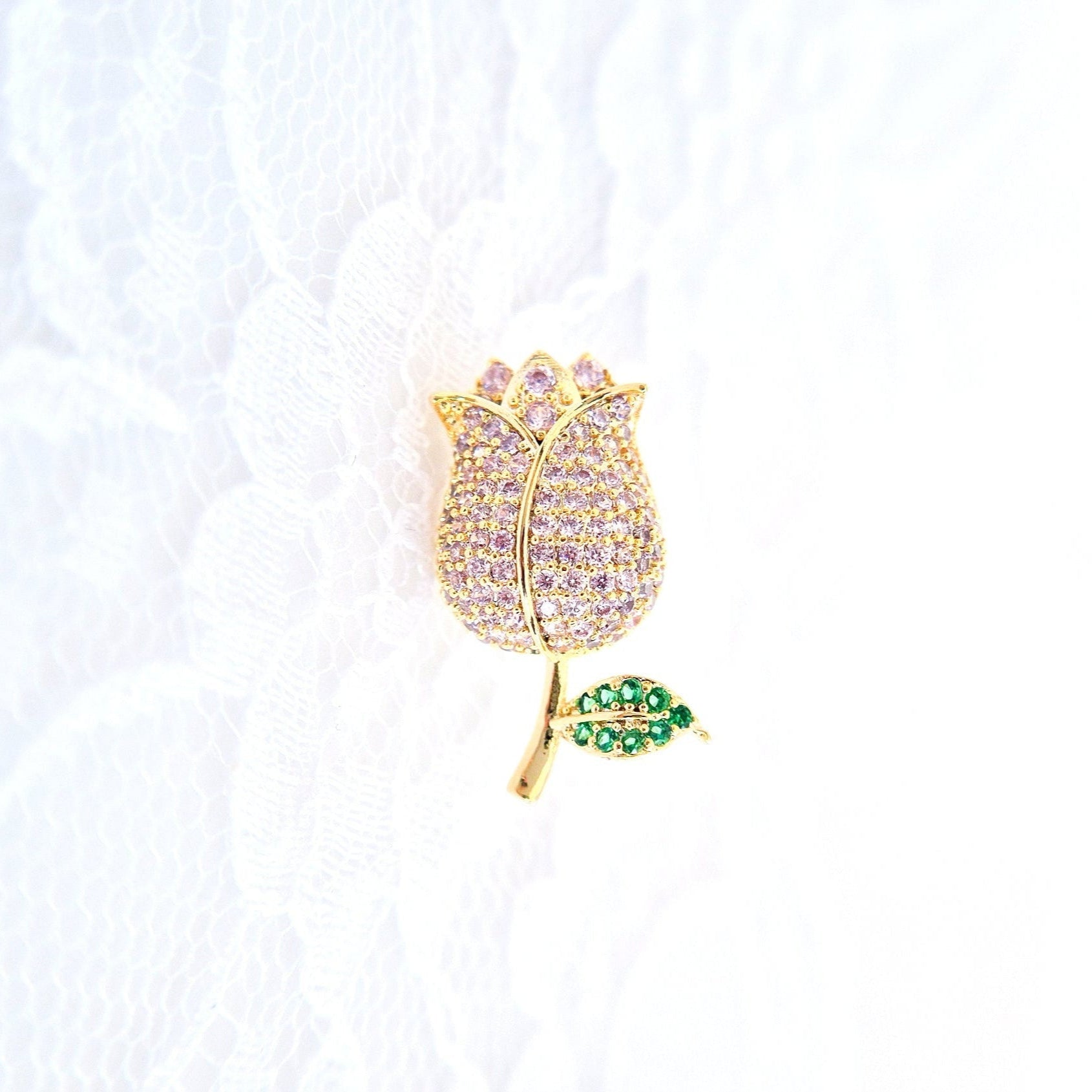 Blumen Pin, Flower Pin, Pin Fleur, Pin Fiore, Pin, Anstecknadel, Brosche, Brooch, Broach, Flower Brooch, Flower Broach, Blumen Brosche, Tulip pin, Tulpen Pin, Tulpen Anstecker