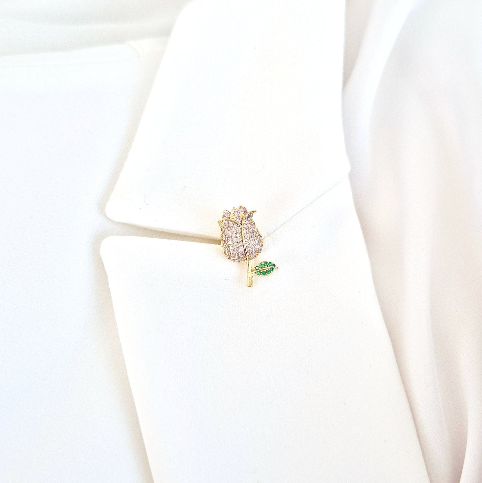 Blumen Pin, Flower Pin, Pin Fleur, Pin Fiore, Pin, Anstecknadel, Brosche, Brooch, Broach, Flower Brooch, Flower Broach, Blumen Brosche, Tulip pin, Tulpen Pin, Tulpen Anstecker
