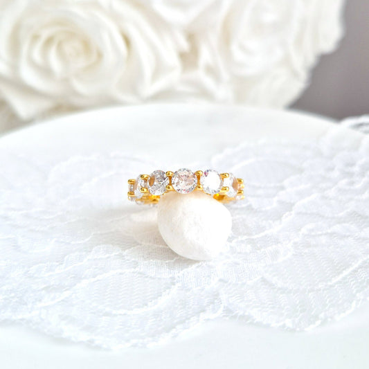 Ewigkeitsring Gold, eternity ring gold, bague, Fingerring, Damen Ring