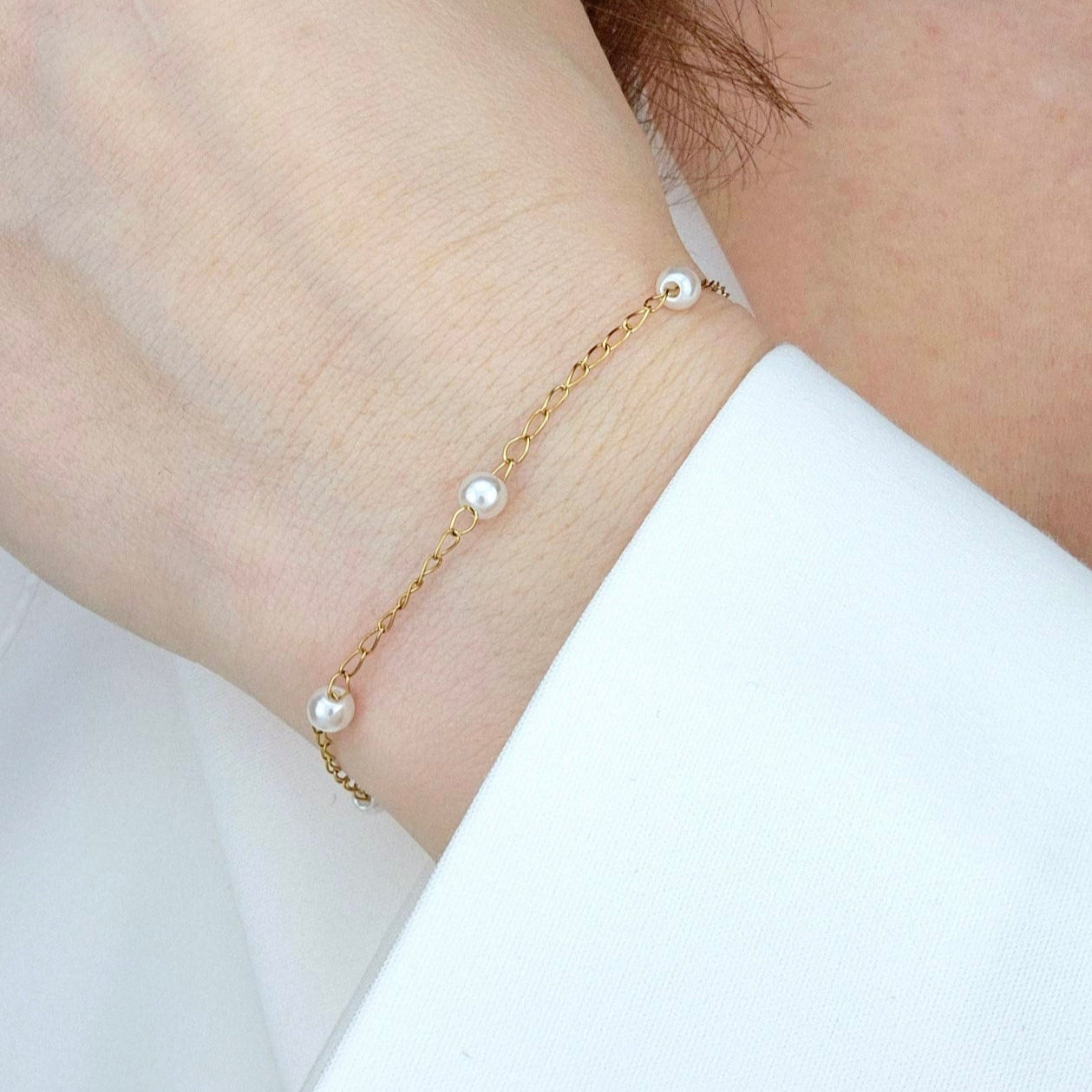 Goldenes Armband Perlen, golden Bracelet pearls, bracelet doré perles, bracciale dorato perle Goldenes Armband, golden Bracelet, Armband, Bracelet, bracciale, bracelet dore, Perlen Armband, pearl bracelet