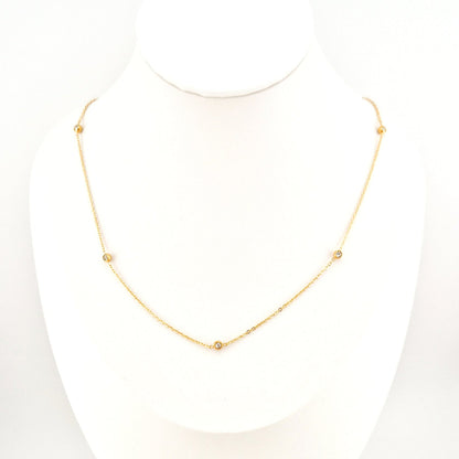 Goldene Halskette Zirkonia, golden necklace, golden necklace cubic zirconia, collier dore, collier dore zirconium, collana dorata, collana dorata zirconia, Zirkonia Halskette, Goldene Halskette, vergoldete Halskette, Halskette, Kette mit Zirkonia Steinchen, elegant golden necklace