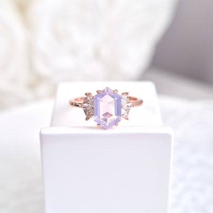 Lavendelquarz Schmuckset, Schmuckset Lavendelquarz, Lavender quartz jewelry set, Parure de bijoux en quartz lavande, Set di gioielli in quarzo lavanda, Schmuckset, jewellery set, Rosegold Schmuck, Silber Schmuck Set, Rose Gold Schmuckset, rose gold jewelry set, Rose gold jewelry, Lavendelquarz Ohrringe, Lavendelquarz Halskette, Lavendelquarz Ring, Schmuck, Ring, Ohrringe, Ohrstecker, Ring