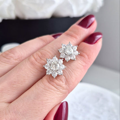 Moissanit ohrringe, Moissanite earrings, Moissanit Ohrstecker, studs, stud earrings, silver earrings, Ohrringe, Ohrstecker, Silber Ohrringe, Damenohrringe, Silberschmuck, silver jewelry, 925 sterling silver jewellery, gioielli, bijou, accessoire, bridal earrings, wedding earrings, hochzeitsschmuck, Schmuck, Diamant Ohrringe, Diamond Earrings, lab grown diamond jewelry