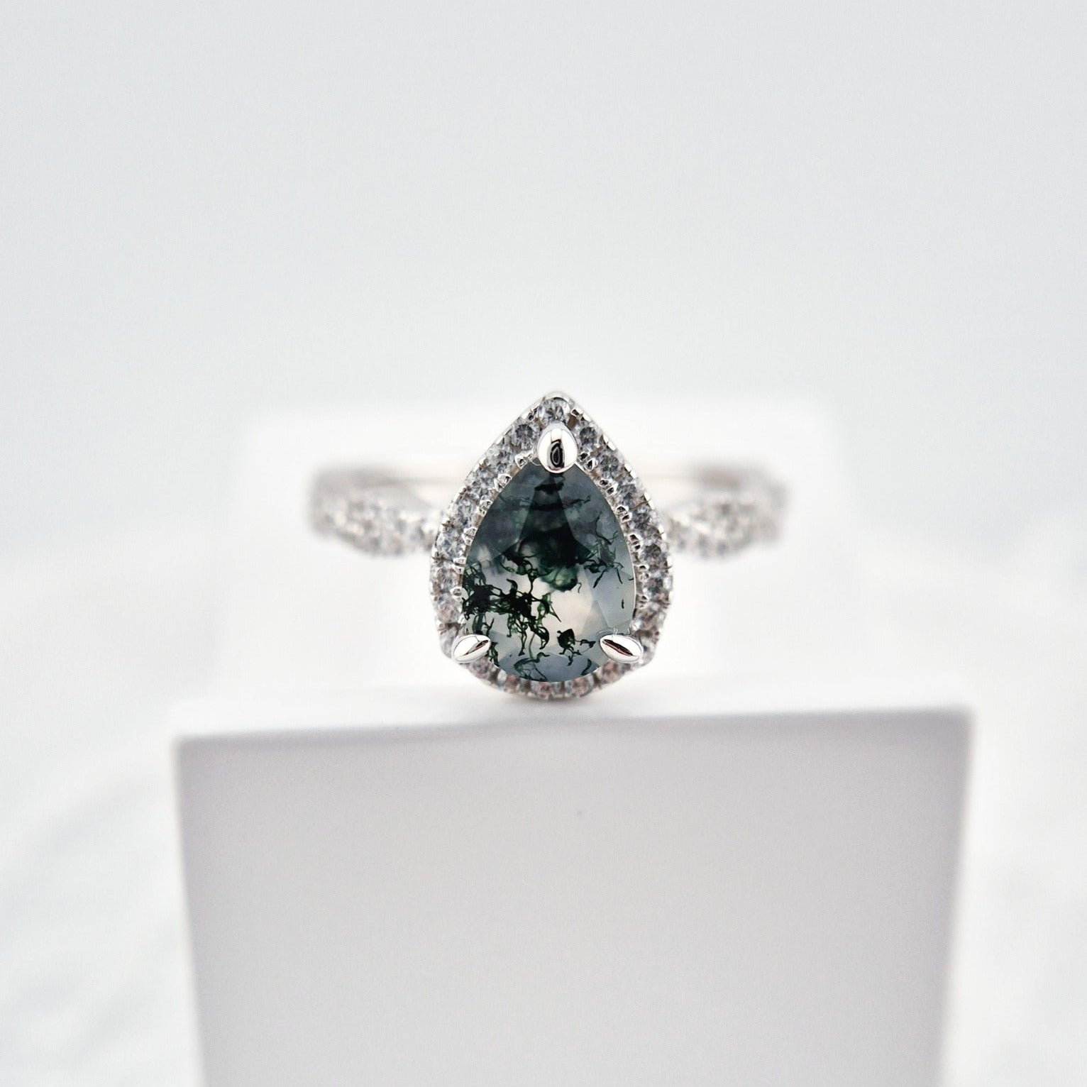 Moosachat Ring, Silber Ring mit Moosachat, Moss agate ring, Bague en agate mousse, Anello in agata muschiosa, Edelstein Ring, Silber RIng mit grünem Stein, Silver ring with green stone, green stone ring