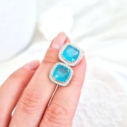 Paraiba Ohrringe, Paraiba earrings, Boucles doreilles Paraiba, Orecchini Paraiba, Paraiba Turmalin Ohrringe, Paraiba Tourmaline earrings, Paraiba Ohrstecker, Ohrringe, Ohrstecker, earrings, orecchini, boucles doreilles, blue earrings, tükies Ohrringe, Silber Ohrringe, Silver earrings, Paraiba Turmalin Silber Ohrringe, statement Ohrringe, statement earrings