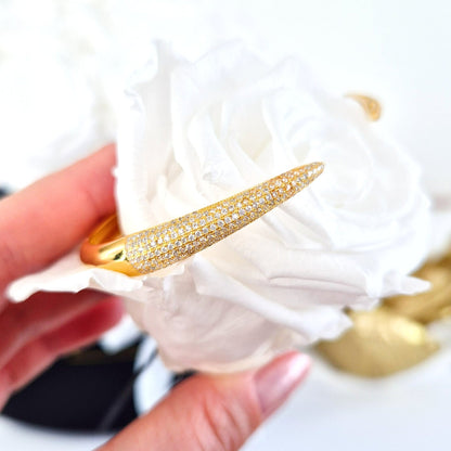 Pave Armreif, Pave bangel, bracelet pave, bracciale pave, gold bangle, claw bangle, gold armreif, goldener armreif, Krallen Armreif, bracelet dore, bracciale dorato, elegant bangle, eleganter armreif, Armreif, Bangle, bracelet, bracciale, bracelet