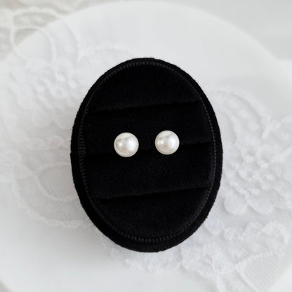 Perlen Ohrstecker, Pearl stud earrings, Pearl earrings, 6 mm, 8 mm, Perlen Ohrringe, Perlenohrringe, Ohrstecker, Ohrringe, Damenohrringe, Damenschmuck, Perlen Schmuck, Pearl Jewelry, Mabe pearl earrings, shell pearl earrings, boucles doreilles perle, orecchini, boucles, puces, orecchini a perno, Silber Ohrstecker, 925 sterling silber, sterling silver, jewelry, jewellery, bijou, bijoux, gioielli, accessoire, Schmuck