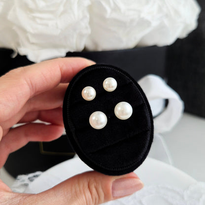 Perlen Ohrstecker, Pearl stud earrings, Pearl earrings, 6 mm, 8 mm, Perlen Ohrringe, Perlenohrringe, Ohrstecker, Ohrringe, Damenohrringe, Damenschmuck, Perlen Schmuck, Pearl Jewelry, Mabe pearl earrings, shell pearl earrings, boucles doreilles perle, orecchini, boucles, puces, orecchini a perno, Silber Ohrstecker, 925 sterling silber, sterling silver, jewelry, jewellery, bijou, bijoux, gioielli, accessoire, Schmuck