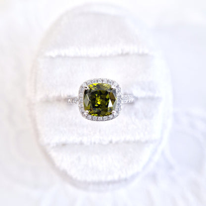 Peridot Jewelry Set, Peridot Schmuckset - Ring, Ohrstecker und Halskette