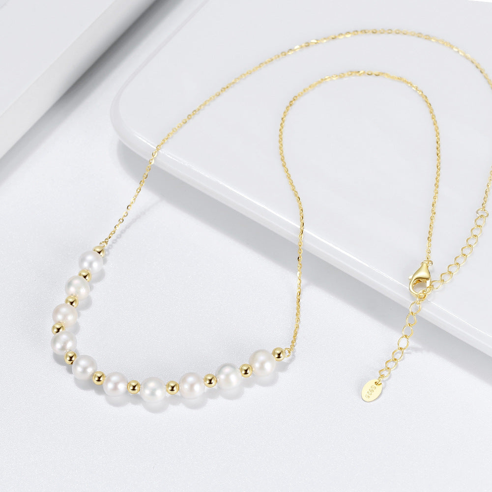 Perlen Halskette, Pearl necklace, Pearl strand necklace, Perlen Kette, Perlenkette, Halskette, Strang Perlenkette, Kette, goldene Halskette, Damenhalskette, Damenschmuck, Perlen Schmuck, Pearl Jewelry, baroqua pearl necklace, sweet water earrings, boucles collier perle, collana,  Silber Halskette, 925 sterling silber, sterling silver, jewelry, jewellery, bijou, bijoux, gioielli, accessoire, Schmuck, gold-plated, vergoldet, doree
