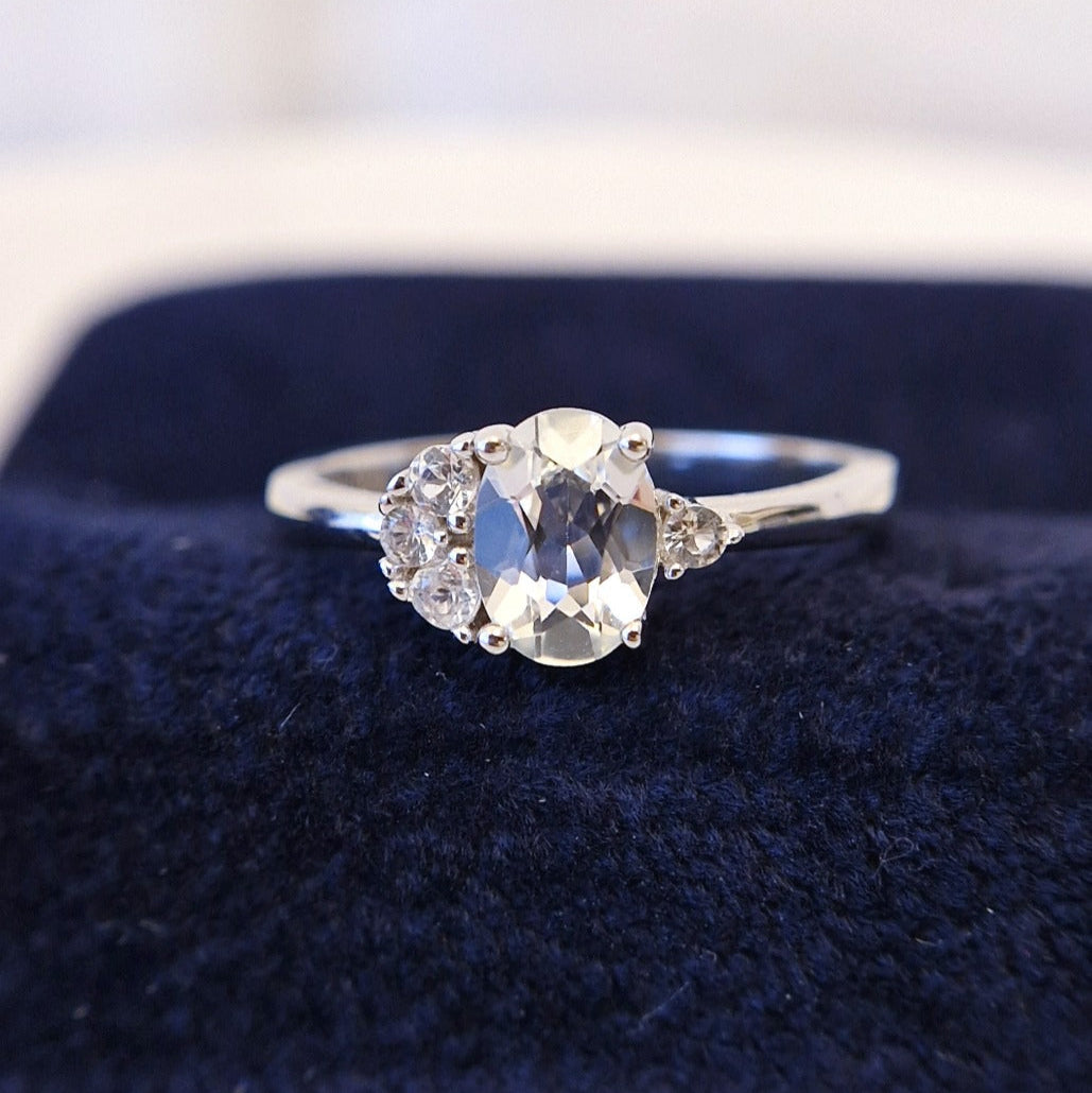 weisser topas ring, Weiss Topas Ring, Topas Ring, Topas Ring Silber, White topaz ring, Topaz Ring, Topaz ring silver, Silberring, Fingerring, silver ring, Topasring, Topas Ring, Topaz ring, bague, bague topaze