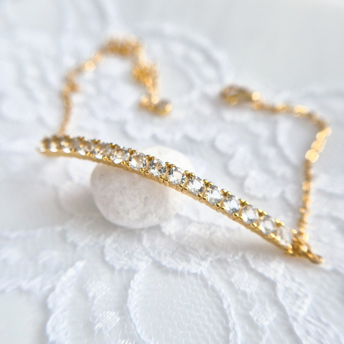 White Topaz Bracelet, Weiss Topas Armband, Topas Armband, Silber Armband, Gold Armband, Rosegold Amband, Tennis Armband, Frauen Armband, elegantes Armband, zeitloses Armband, Silver Bracelet, Tennis Bracelet, golden Braclelet, rose gold bracelet, timeless bracelet, feminine bracelet, bracelet for her, bracelet for him