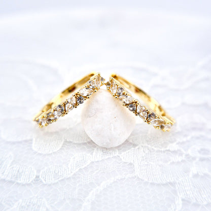 Weiss Topas Schmuckset gold, White topaz Jewelry set gold, dainty jewelry set for her in gold, Topaz Earrings, Topas Ohrringe, Topaz hoops, Topaz Ring, Weiss Topas Ring, White Topaz Necklace