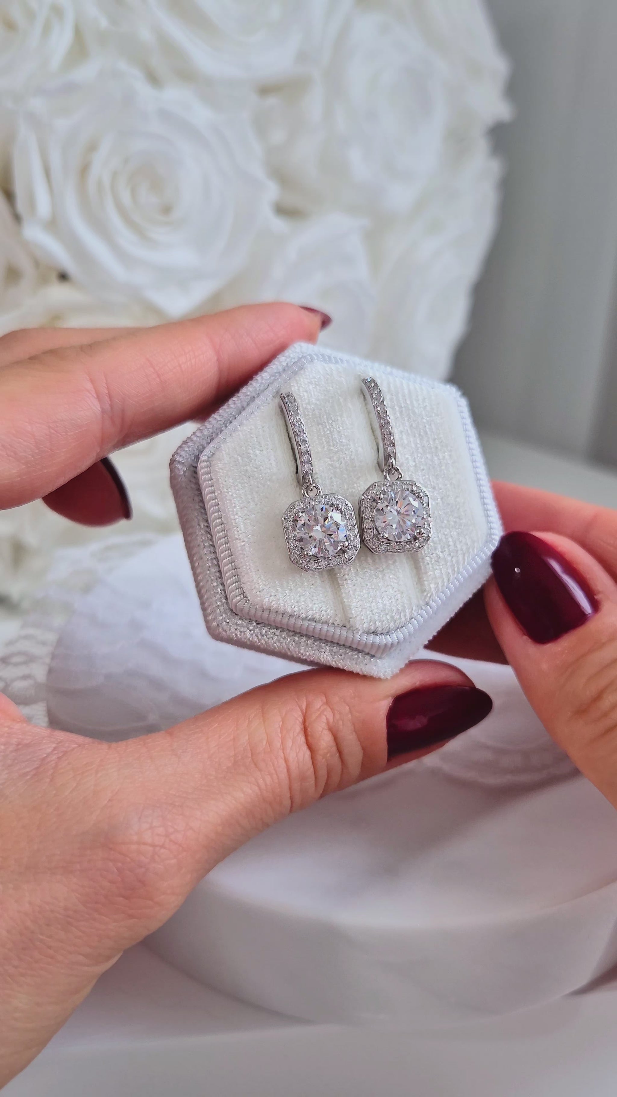 Dangle Huggies, Huggie Ohrringe mit Anhänger, boucles d'oreilles, orecchini