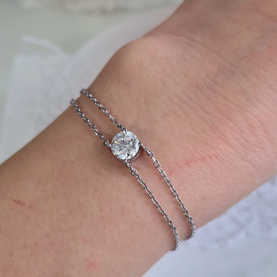 Moissanite bracelet, Moissanit Armband, Moissanite jewelry, solitaire bracelet, Solitär Armband, Damenkette, Armband, Hochzeitsschmuck, wedding jewelry, jewellery gift, for her, birthday gift girl friend, anniversary present, silver jewelry, elegant bracelet, Armband, bracciale, Schmuck, bijou, accessoire, gioielli, bridesmaid gift, Schmuck für Hochzeit