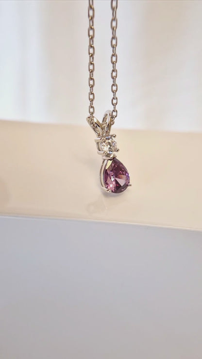 Collier Pendentif en Améthyste